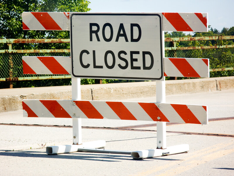 Road Closures Banner Image